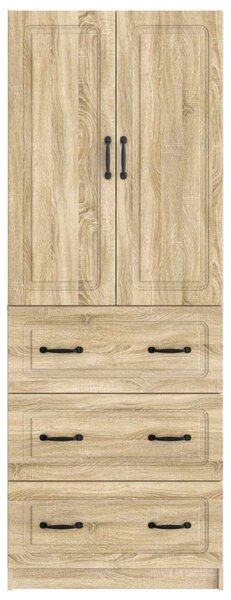 Szekrény szett 2 pcs Sonoma Tölgy 66 x 34,5 x 87 cm Szerelt Fa