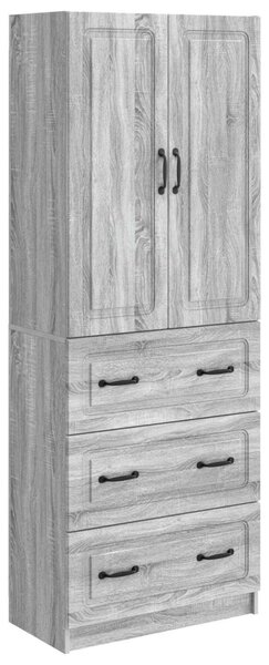 Szekrény szett 2 pcs Szürke Sonoma 66 x 34,5 x 87 cm Szerelt Fa