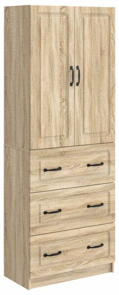 Szekrény szett 2 pcs Sonoma Tölgy 66 x 34,5 x 87 cm Szerelt Fa