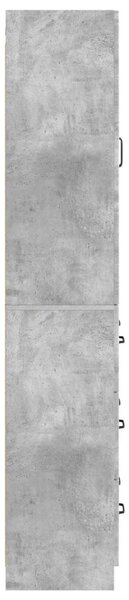 Szekrény szett 2 pcs Betonszürke 66 x 34,5 x 87 cm Szerelt Fa