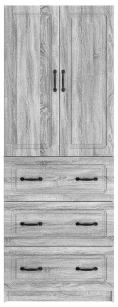Szekrény szett 2 pcs Szürke Sonoma 66 x 34,5 x 87 cm Szerelt Fa