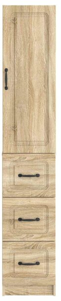 Szekrény szett 2 pcs Sonoma Tölgy 33 x 34,5 x 87 cm Szerelt Fa