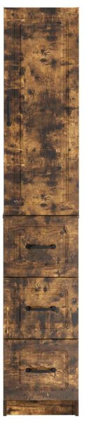 Szekrény szett 2 pcs Füstös Tölgy 33 x 34,5 x 87 cm Szerelt Fa