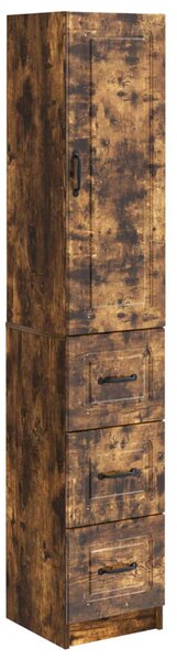 Szekrény szett 2 pcs Füstös Tölgy 33 x 34,5 x 87 cm Szerelt Fa