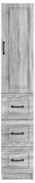 Szekrény szett 2 pcs Szürke Sonoma 33 x 34,5 x 87 cm Szerelt Fa