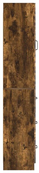 Szekrény szett 2 pcs Füstös Tölgy 33 x 34,5 x 87 cm Szerelt Fa