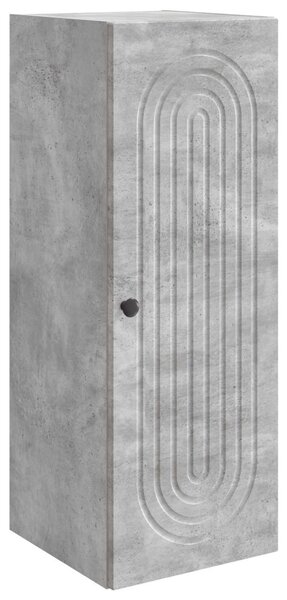 Fali szekrény Betonszürke 33 x 34,5 x 90 cm Szerelt Fa