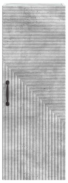 Fali szekrény Betonszürke 33 x 34,5 x 90 cm Szerelt Fa
