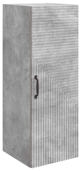Fali szekrény Betonszürke 33 x 34,5 x 90 cm Szerelt Fa