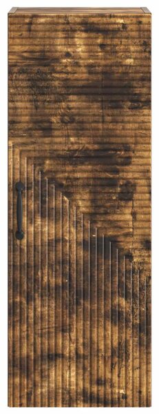 Fali szekrény Füstös Tölgy 33 x 34,5 x 90 cm Szerelt Fa