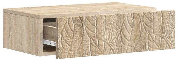 Fali oldaltábla Sonoma Tölgy 59 x 34,5 x 17 cm Szerelt Fa