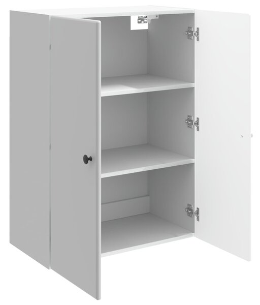 Fali szekrény Magasfényű Fehér 66 x 34,5 x 90 cm Szerelt Fa