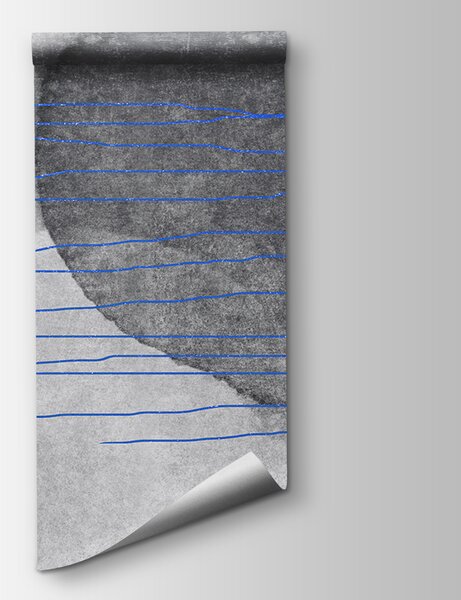 Fotótapéta Szürke és kék vonal, Designer fali fotótapéta, Népszerű fotótapéta, u78579v1 - Tapeko.hu
