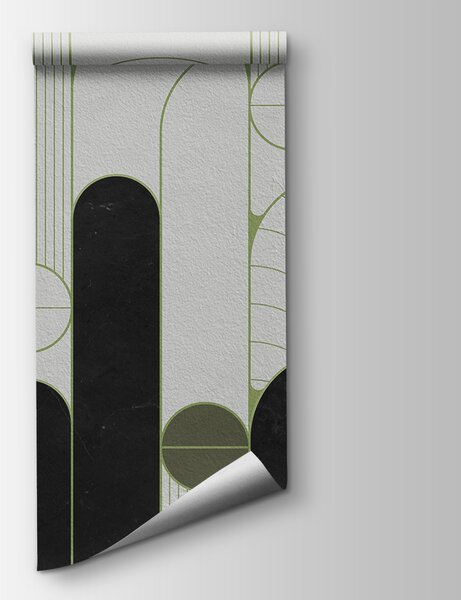 Fotótapéta Fekete-fehér art deco design, Absztrakt fotótapéta, Népszerű fotótapéta, u73101v2 - Tapeko.hu