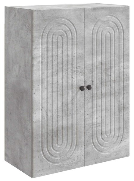 Fali szekrény Betonszürke 66 x 34,5 x 90 cm Szerelt Fa