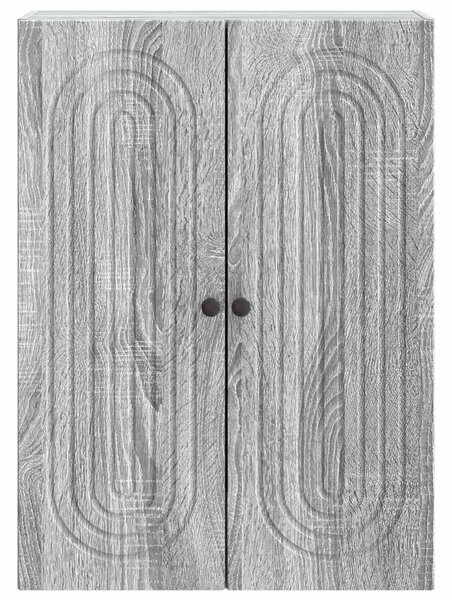 Fali szekrény Szürke Sonoma 66 x 34,5 x 90 cm Szerelt Fa