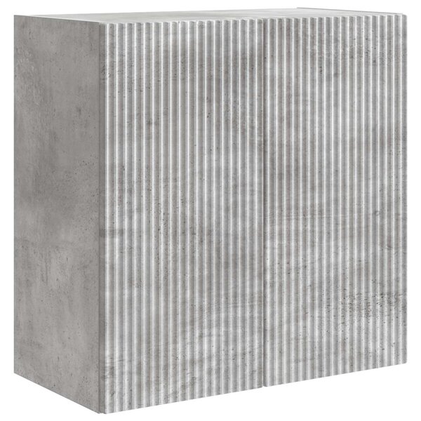 Fali szekrény Betonszürke 59 x 31 x 60 cm Szerelt Fa