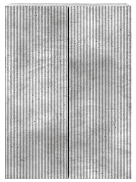 Fali szekrény Betonszürke 66 x 34,5 x 90 cm Szerelt Fa