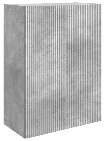 Fali szekrény Betonszürke 66 x 34,5 x 90 cm Szerelt Fa