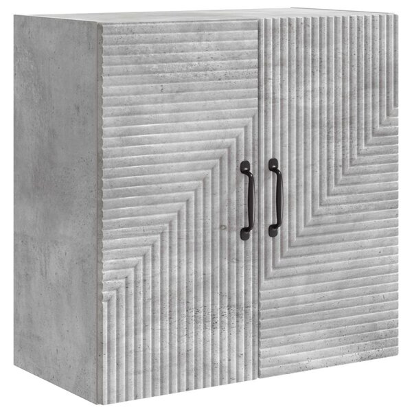 Fali szekrény Betonszürke 59 x 31 x 60 cm Szerelt Fa