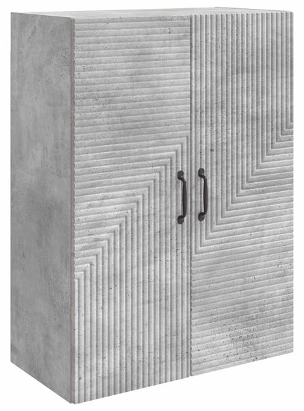 Fali szekrény Betonszürke 66 x 34,5 x 90 cm Szerelt Fa