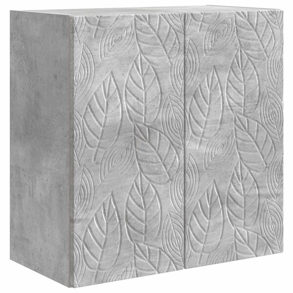 Fali szekrény Betonszürke 59 x 31 x 60 cm Szerelt Fa