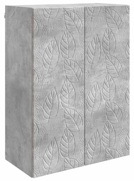 Fali szekrény Betonszürke 66 x 34,5 x 90 cm Szerelt Fa