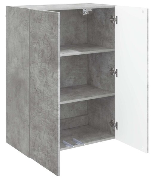 Fali szekrény Betonszürke 66 x 34,5 x 90 cm Szerelt Fa