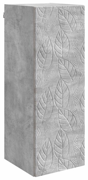 Fali szekrény Betonszürke 33 x 34,5 x 90 cm Szerelt Fa