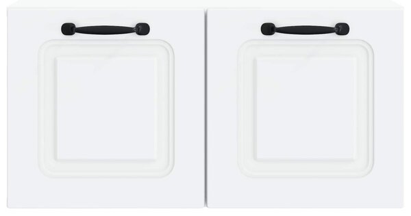Fali TV szekrény Fehér 59,5 x 31 x 30 cm Szerelt Fa