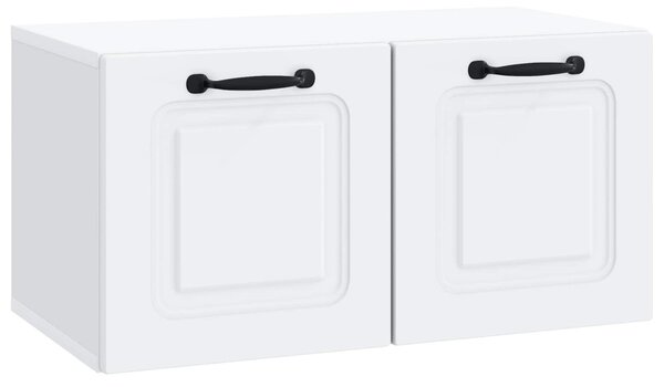 Fali TV szekrény Fehér 59,5 x 31 x 30 cm Szerelt Fa