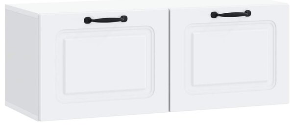 Fali TV szekrény Fehér 78,5 x 31 x 30 cm Szerelt Fa
