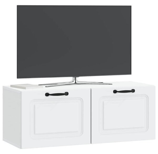 Fali TV szekrény Fehér 78,5 x 31 x 30 cm Szerelt Fa