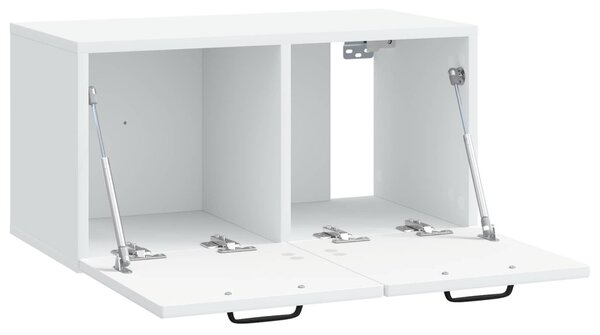 Fali TV szekrény Fehér 59,5 x 31 x 30 cm Szerelt Fa