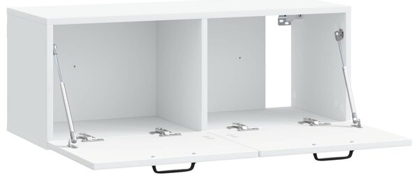 Fali TV szekrény Fehér 78,5 x 31 x 30 cm Szerelt Fa