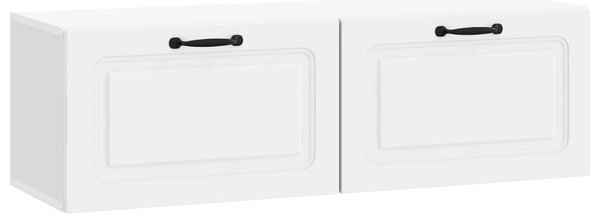 Fali TV szekrény Fehér 98 x 31 x 30 cm Szerelt Fa