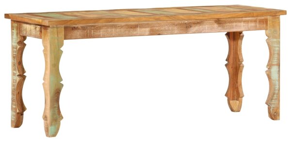Tömör újrahasznosított fapad 110 x 35 x 45 cm