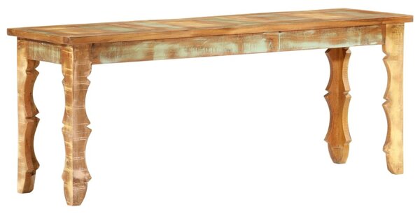 Tömör újrahasznosított fapad 110 x 35 x 45 cm