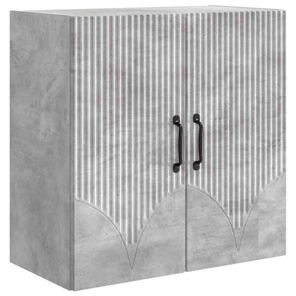 Fali szekrény Betonszürke 59 x 31 x 60 cm Szerelt Fa