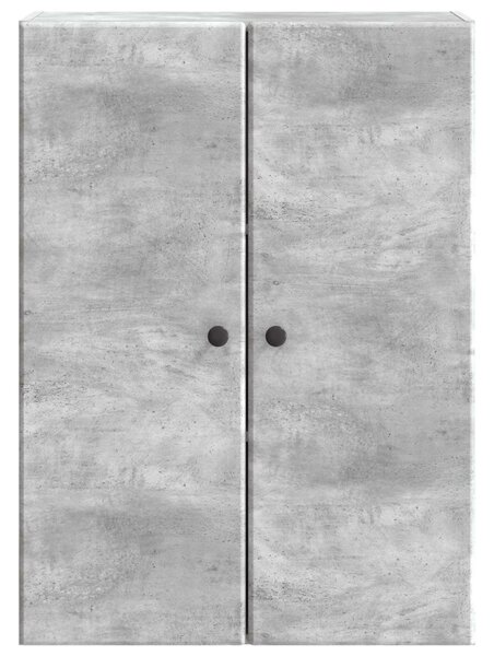 Fali szekrény Betonszürke 66 x 34,5 x 90 cm Szerelt Fa