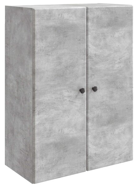 Fali szekrény Betonszürke 66 x 34,5 x 90 cm Szerelt Fa