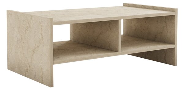 Pera dohányzóasztal, travertin, 90 cm