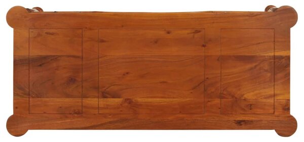 Tömör akácfa íróasztal fiókokkal 110 x 50 x 76 cm