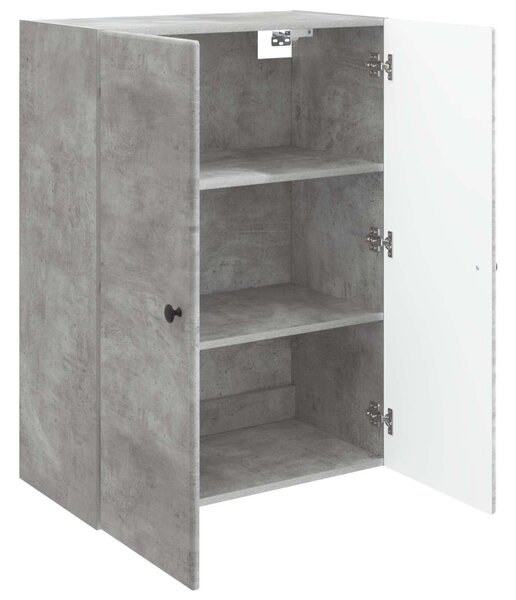 Fali szekrény Betonszürke 66 x 34,5 x 90 cm Szerelt Fa