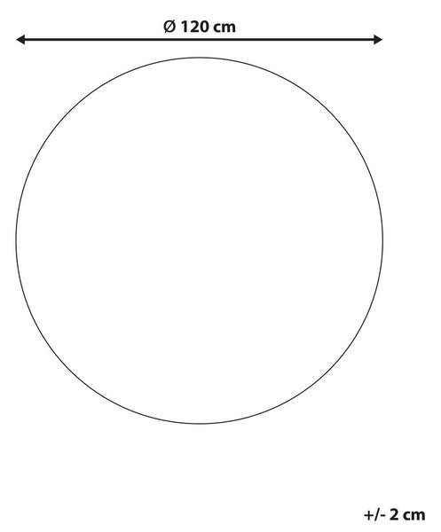 Gyerekszoba szőnyeg ANEGUNDI Világosbarna ø 120 cm Pamut