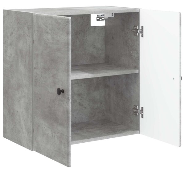 Fali szekrény Betonszürke 59 x 31 x 60 cm Szerelt Fa