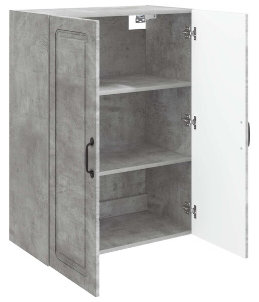 Fali szekrény Betonszürke 66 x 34,5 x 90 cm Szerelt Fa