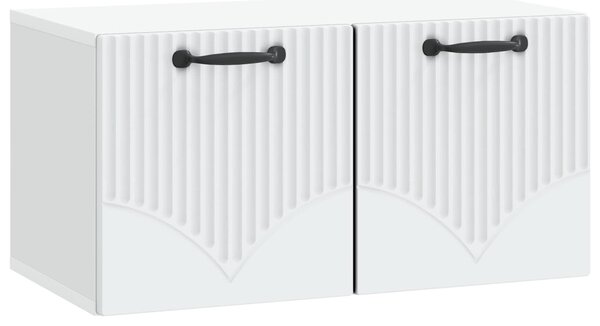 Fali TV szekrény Fehér 59,5 x 31 x 30 cm Szerelt Fa
