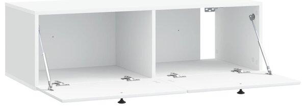 Fali TV szekrény 98 x 41 x 30 cm Fehér Szerelt Fa