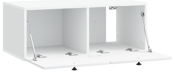 Fali TV szekrény 78,5 x 41 x 30 cm Fehér Szerelt Fa
